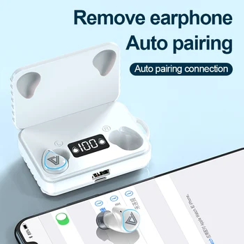 TWS Bluetooth 5.0 Slušalke 2000mAh Polnjenje Box Brezžične Stereo Šport Vodotesne Slušalke Slušalka Z Mikrofonom moči banke