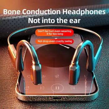 G1-1 Bluetooth Slušalke Kostne Prevodnosti IPX5 Nepremočljiva Uho Kavelj Prisežem,-dokazilo Brezžične Slušalke Trdne in Trpežne za Šport