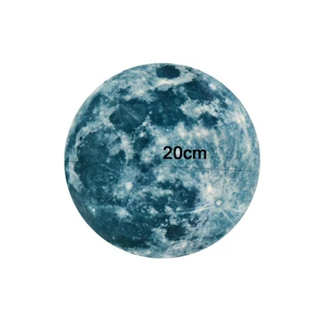 3D Velika Luna Fluorescentna Stenske Nalepke Odstranljive Žareti V Temno Nalepke Spalnica Ustvarjalne DIY Doma Dekor Pohištvo