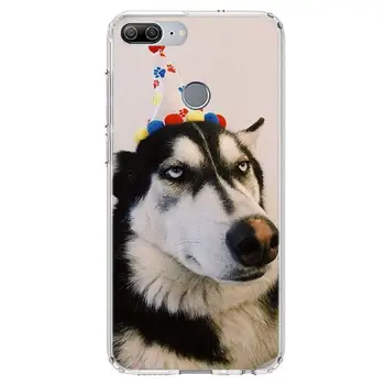 Siberian Husky Sled Dog mobilnega Telefona Primeru Za Huawei Y5 Y6 Y7 Y9 Čast 10 Lite 9 9X 8A Pro 8 8X P Smart Z 2019 7A 7X 20 10i