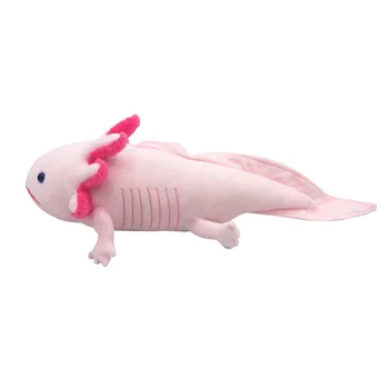 Srčkan Axolotl Mehko Polnjene Plišastih Igrač Realistično Simulacijo Ambystoma Mexicanum Roza Dinozaver Živali Model Lutka Za Otroke Audlt Darilo