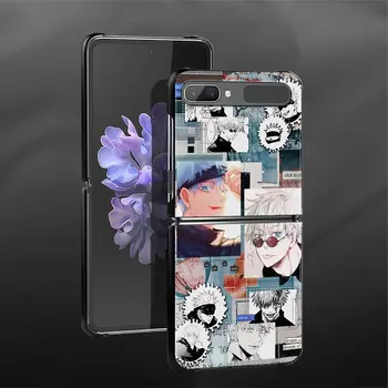 Guscio Primeru Telefon Za Samsung Galaxy Ž Flip 3 5G Hrad Primeru Capa Lupini Kritje Fundas Jujutsu Kaisen Anime