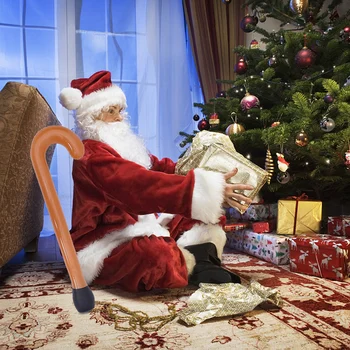 Lep PVC Napihljivi Sladkarije Trsa Božični Okraski, Santa Claus Hoja Palico Baloni Božič Palico Xmas Tree Doma Dekor