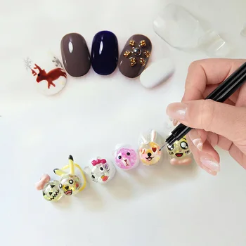Japonski Nail Art Slikarstvo Pero Naslikal Grafiti Pero Za Risanje Cvet Pero Črto Svinčnik Za Nohte Orodje
