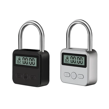 Smart lock Kovinski Čas Zaklepanje Biometrične Elektronske Ključavnice Časovnik Ključavnico za Zaklepanje USB za Polnjenje