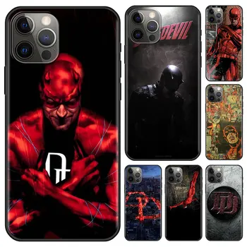 Marvel Daredevil Dd Primeru Telefon za Apple iPhone 13 Pro Mini 12 11 7 8 Pllus 6 6S+ 5 5S SE X XS Max XR Hrbtni Pokrovček Silikonski Coque