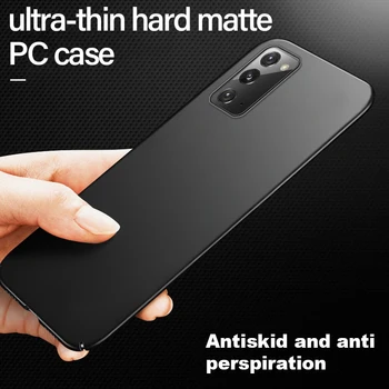 Ultra-tanek Težko Mat PC Telefon Primeru Za Samsung Galaxy S21 S10 S20 5G S8 S9 Opomba 20 10 9 8 Plus Luksuzni Motnega zaščitni Pokrov