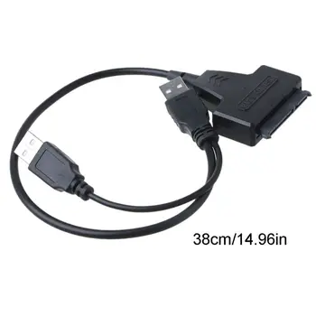 SATA na USB 2.0 Adapter za Zunanji Vklop / 2,5/3,5-Palčni SSD Trdi Disk Pretvornik Kabel