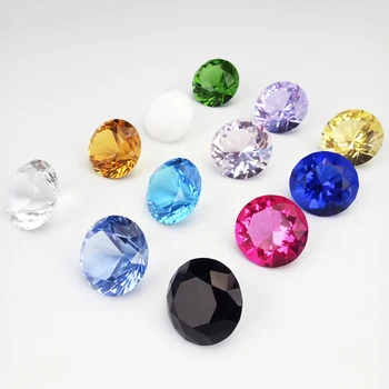 Hbl 20 mm~50 mm 10pcs Jasno, Kristalno Diamond Stekleni obtežilnik za papir, Dekorativni Stekleni Diamanti Dom Dekoracija dodatna Oprema Poročna Darila