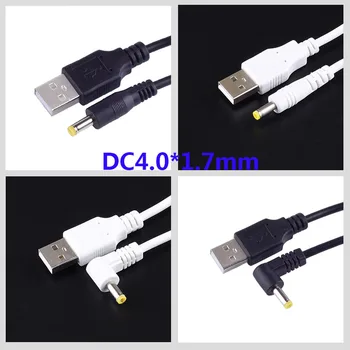 DC Vtič USB Pretvori V 4.0*1,7 mm/DC 4.0x1.7 Bela Črna L Oblike Desni Kotni Priključek Z Kabel Priključek Za Kabel