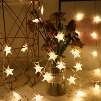 10/20 LED Star Svetlobo Niz Svjetlucati Venci baterijsko božični okraski za dom Božič Lučka Pravljice Luči