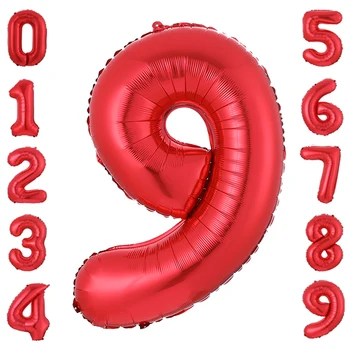 30 inch število balon 1 2 3 4 5 6 7 8 Število Mestno Helij folijo Trebušaste Baby Tuš Rojstni dan, Poroko Dekor Kroglice Dobave