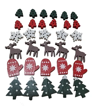 50/100 kozarcev Novo Leto Naravnega Lesa Božični Okraski Obesek Visi Darilo Xmas Tree Dekor Doma, Poroka Dekoracija