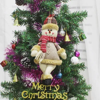 Božični Okraski Ustvarjalne Lutke Vrata Viseči Okraski Za Novoletne Jelke Santa Claus Snežaka, Obesek