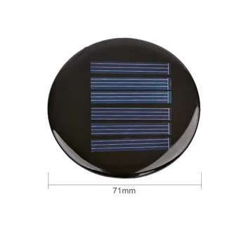 SUNYIMA 2PCS Mini Prenosni Solarni Paneli Painel D71mm 3V 80mA Za DIY kompleti Solarni Polnilnik Plošča Paneles
