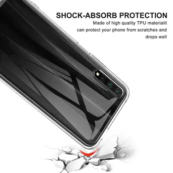 Pregledna Mobilni Telefon Funda za Huawei Y9S P Samrt Pro 2019 Primeru Zajema Ultrathin Mehko TPU 360 Jasno Shockproof PSmart Y9 S