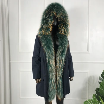 Zimske Ženske Plašč Parka Priložnostne Outwear Hooded Kotlovec Suknjič Z Velikim Krzno Ovratnik Okraskov Suknji Vroče Prodaje