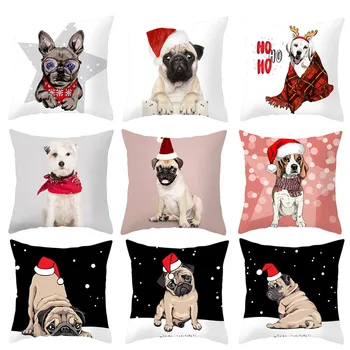 Božič Prevleke Pes, Mačka Živali Blazine Pokrov Božični Okraski, Božični Okraski za Dom 2020 Božič, Novo Leto 2021