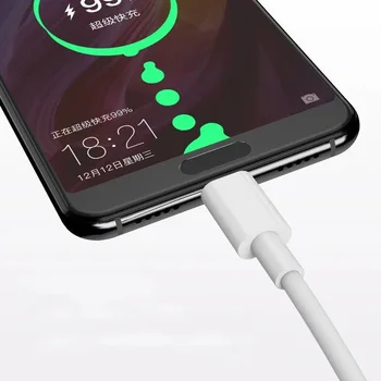 Hitro Polnjenje 5A USB Tip C Kabel Za Samsung S20 S8 S9 Xiaomi Huawei P30 Pro Mobilni Telefon Polnjenje Žica Bela Blcak Kabel