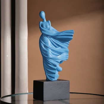 High-end Moderna Preprostost Skulpture Povzetek Plesalka Slika Ljudje Kip Smolo Doma Dekoracijo dnevne Sobe TV Omara Dekor