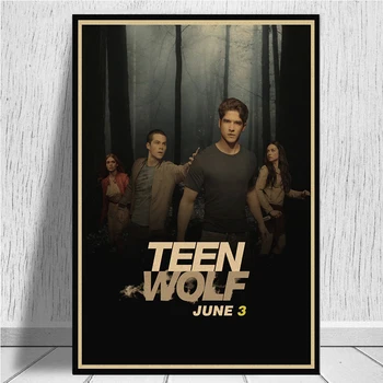 Teen Wolf, Plakati, Film Stenske Nalepke Kraft Papir, Kraft Papir Natisne Jasne Slike Doma Dekoracijo Dnevna Soba Spalnica Doma