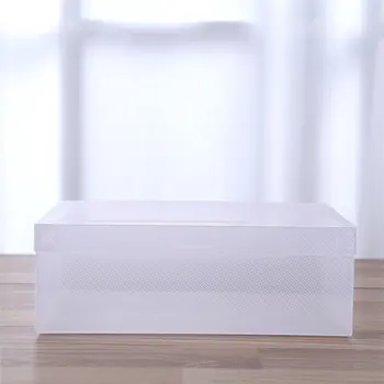 1pcs Prozorni Čevlji Škatla za Shranjevanje Zložljivi Plastični Čevelj Shranjevanje Primeru Imetnik Shoebox Prah-dokazilo Čevlji Organizator Boxe