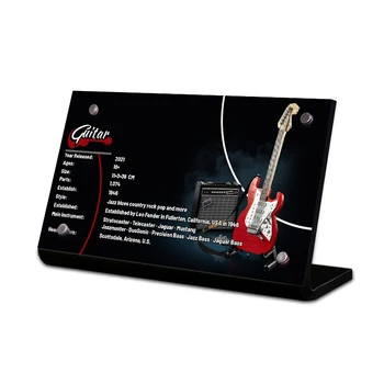 Akrilna Zaslon Stojalo blagovne Znamke Za 21329 Ideje Fender Stratocaster gradniki DIY Opeke Igrače Xmas Darila