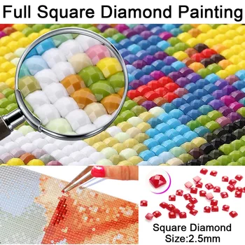 Celoten Kvadratni/Krog Diamond Slikarstvo Cvet 5D DIY Diamond Vezenje Lila Navzkrižno Šiv Mozaik Okrasnih Sliko Dom Dekor