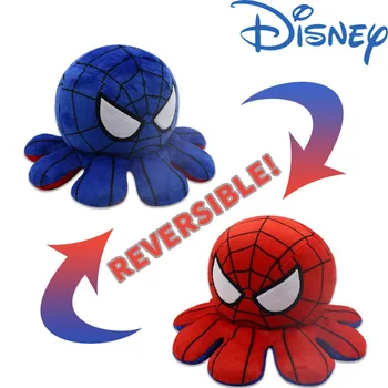 Nove Disney Double-sided (obojestransko), Spider-Man, Iron Man, Plišastih Igrač Flip Igrača Večnamensko Žalostno Igrača bi Otrokom Božična Darila