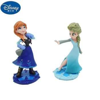 Disney Novo Otrok Akcijski in Igrače Številke Igrača Dekoracijo Elsa Ana Rapunzel Torto Dekoracijo DIY Anime Model Igrače