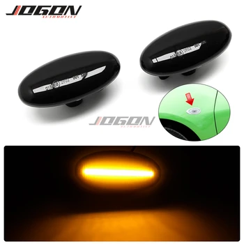 LED Dinamični Strani Marker Luč Za Mazda 3 BK Za Mazda 2 5 MPV Voda, ki Teče Vključite Opozorilne Luči Blinker Zaporedno Lučka
