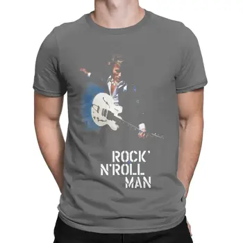 Rock N Roll Človek Johnny Hallyday T-Shirt za Moške, Ženske Crewneck Bombaž Majica francoski Pevec Hip Hop Kratek Rokav Tees Oblačila