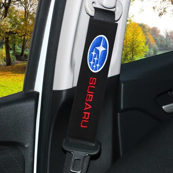 2Pcs Avtomobilski Varnostni Pas Pokrovček varnostnega Pasu Pad varnostnega Pasu Ramen Blazine Auto Ramenski varnostni pas Zaščitni Trak Tipke za Subaru Styling