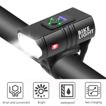 T6 LED Kolesarske Luči 10W 800LM USB Polnilna Moč Zaslon MTB Gorsko Cestno Kolo Spredaj Svetilka Svetilka Kolesarska Oprema
