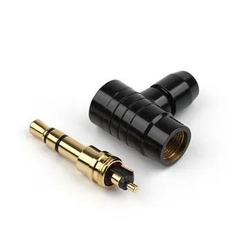 3,5 mm 90 Stopinj pod pravim Kotom Slušalke Plug pozlačeni Bakreni 2/3/4 Poljaki Stereo Audio Adapter 3.5 Mono Slušalke Žične Priključke