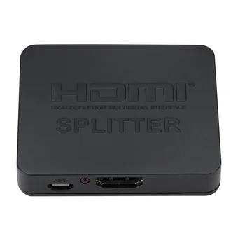 HDMI je združljiv Splitter pretvornik 1 Vhod 2 Izhoda Delilnik Preklopnik Polje Pesta Podporo 4K*2K 3D 2160p1080p za XBOX360 PS3/4