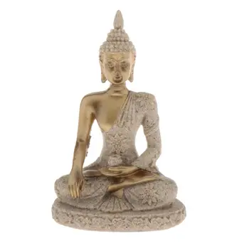 V Peščenjak Zen Meditacija Kip Bude, Kiparstvo Ročno Izdelane Figurice Meditacija Miniature Ornament Kip Doma Dekor