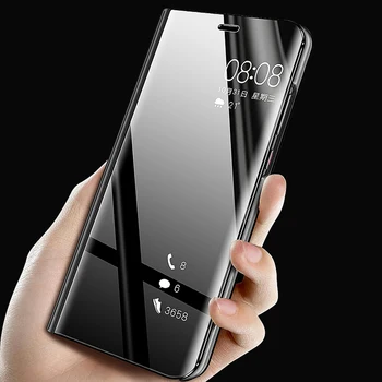Za Samsung Galaxy A03s Primeru Luksuznega Usnja Flip primerom Ogledalo Za Samsung A03S 6.5