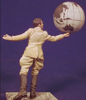 Skupščina Unpainted Merilu 1/32 54 mm Moških in svetu stoji - 54 mm Zgodovinski igrača Smolo Model Mini Kit