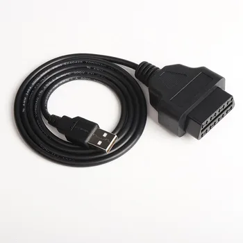 Avto napajalnik kabel za cigaretni vžigalnik obd ženski polnilnik OBD2 priključite vmesnik USB kabel