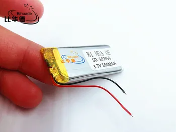 Li-Po 3,7 V 500mAh 502050 Litij-Polymer Li-Po baterija li ionska Baterija za Polnjenje celic Za Mp3, MP4 MP5 GPS