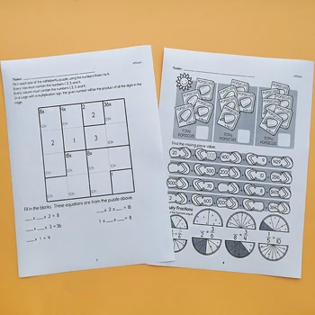 28PCS/Set Otrok Generativno Učenje Matematike Uresničevanje knjige Razredu Igra delovni Zvezek za učenje igrače, Množenje in deljenje