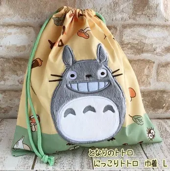 Moj Sosed Totoro Plišastih Obliž Vezenih Vrv Snop Žepi Zbrati Vreče Praznično Stranka Dobave Primeru Stranka Darilne Vrečke