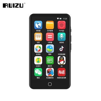 RUIZU H5 Android WiFi, Predvajalnik MP3 16G Z Bluetooth 5.0 Smart Touch Screen Hi-fi Predvajalniki Glasbe Z vgrajenim zvočnikom Walkman