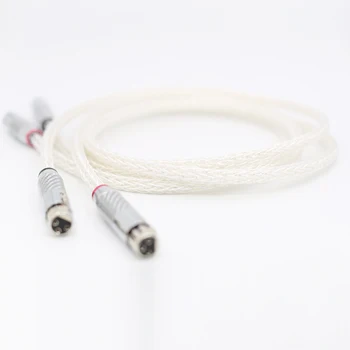 1Pair OCC Silver plated XLR Audio kabel Bilance kabel XLR Kabel Moški-Ženska M/F Audio Kabel 8AG Twist Kabel