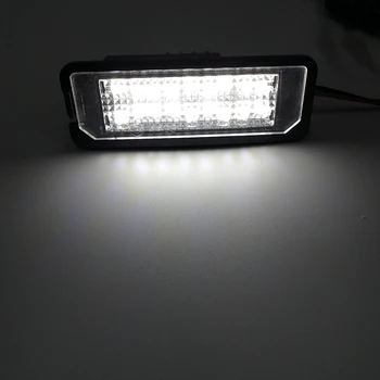 Svetlo Bele 18-SMD LED Številka Licence Ploščo Luči Za SEAT Leon Mk2 Leon Mk3 Exeo Limuzina Exeo ST