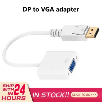 Displayport Na VGA Velike DP Na VGA Adapter Kabel DLLE DP Kabel Audio Video Kabli Digitalni Kabli Pribor Deli