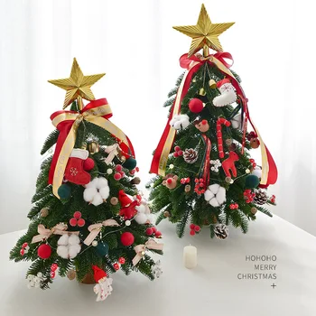 Božično drevo darilo ponaredek bor tabela namizno dekoracijo garland rattan Božični okraski, pavoreales par arbol de navidad