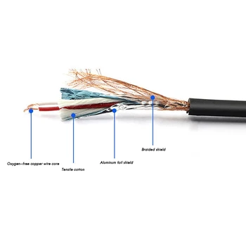 Kakovost Splošno 6.35 Avdio Električna Kitara Effector Kabel za Kitare Učinek Pedal Kabel 30 cm Univerzalno 6-Barvni Effector Kabel
