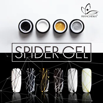 7 Barv 8ml Pajek Gel Nohte lak Ustvarjalne Spider Web Elastična Slikarstvo Linijskih DIY Manikira Oblikovanje UV Lepilo Nail Art Orodje TSLM2
